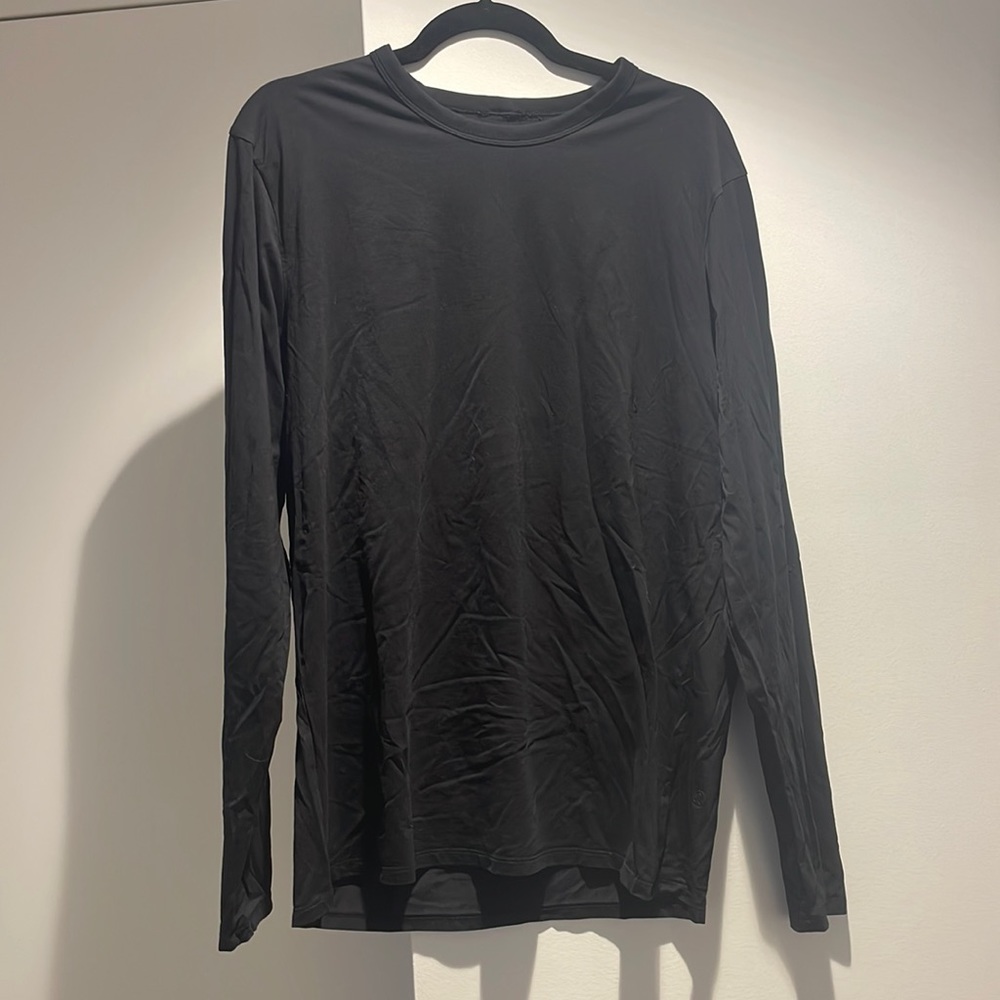 Plain lulu lemon black LS tshirt